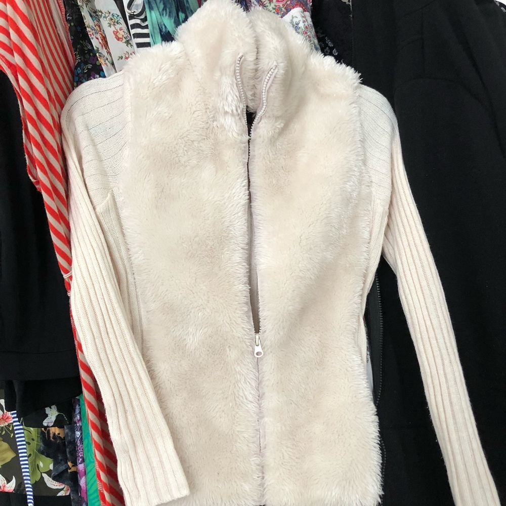 Plush vest zip-up by Susie Rose
